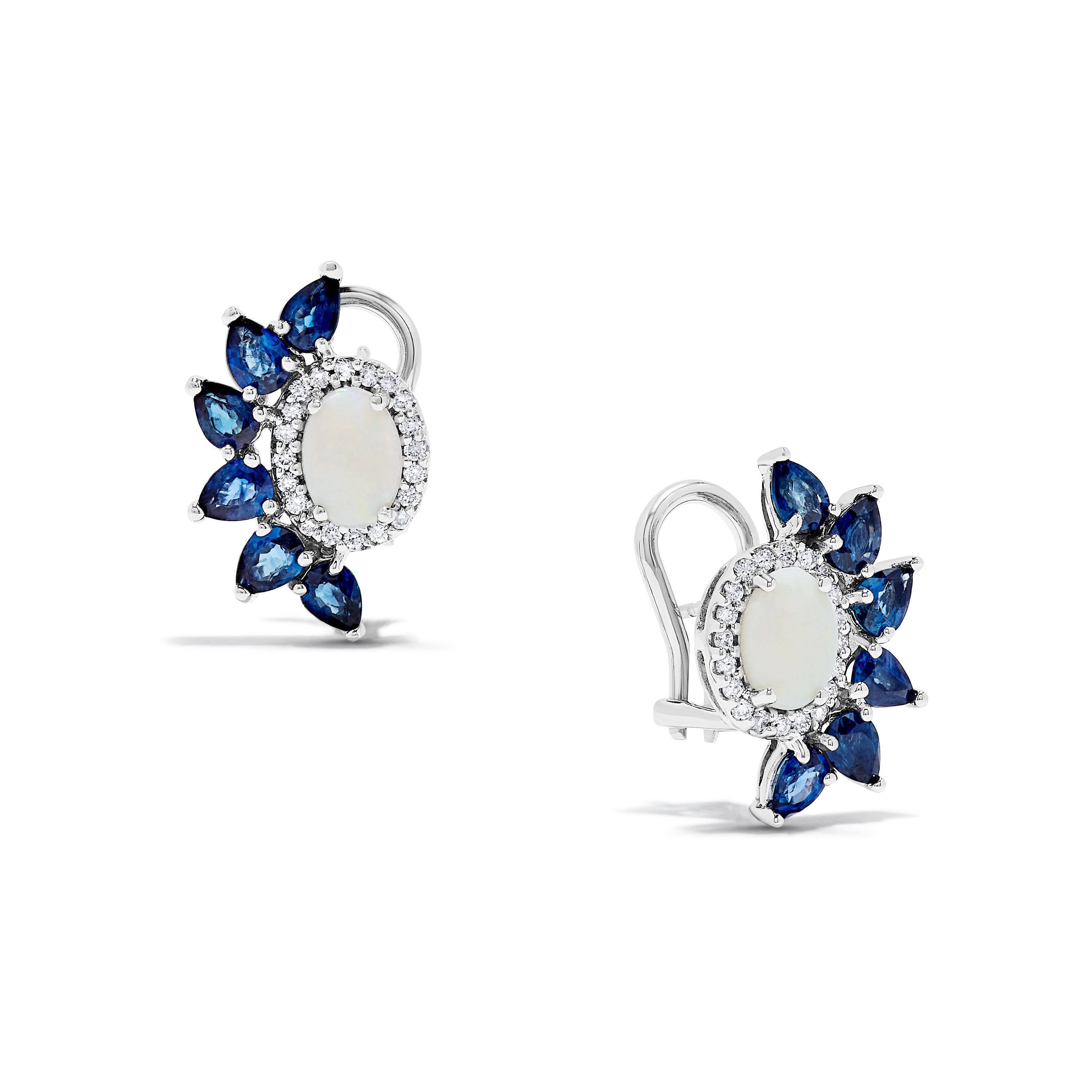 Opal sapphire earrings on sale